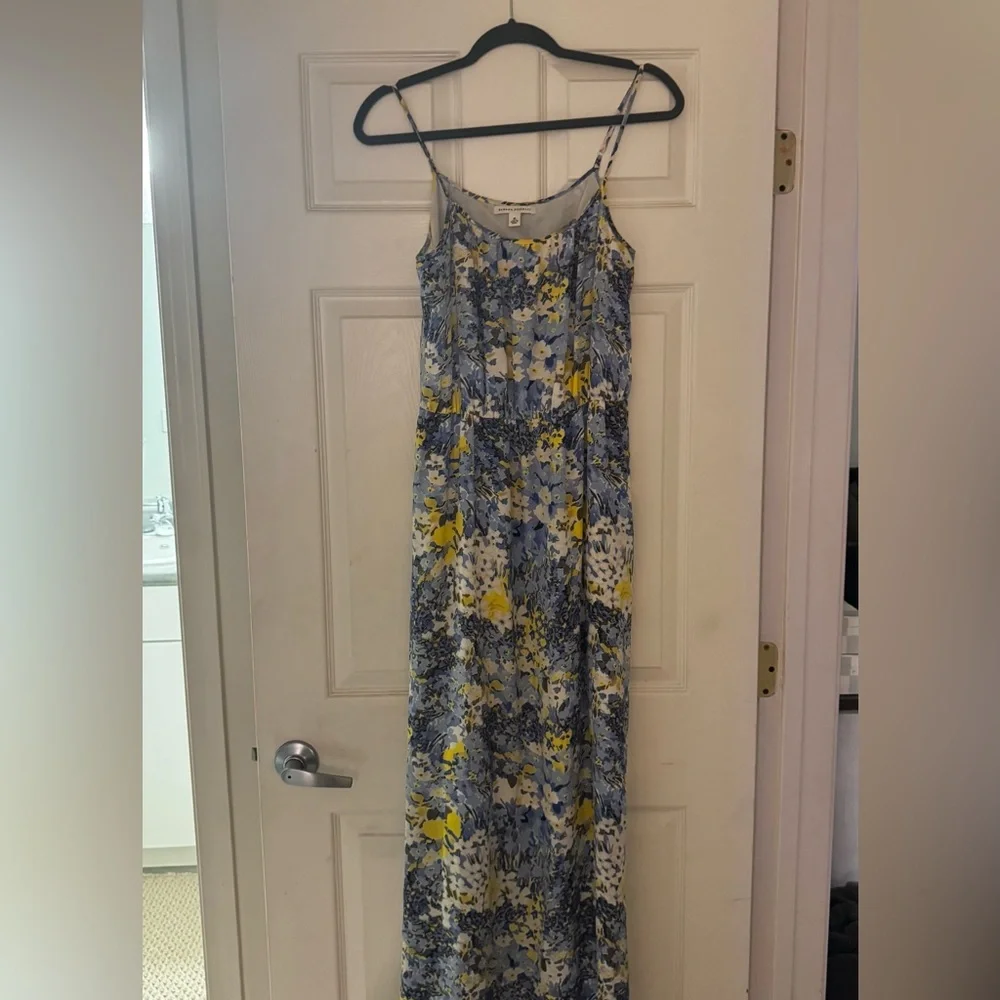Banana Republic Floral Maxi Dress in Blue and Yellow - Picture 3 of 10